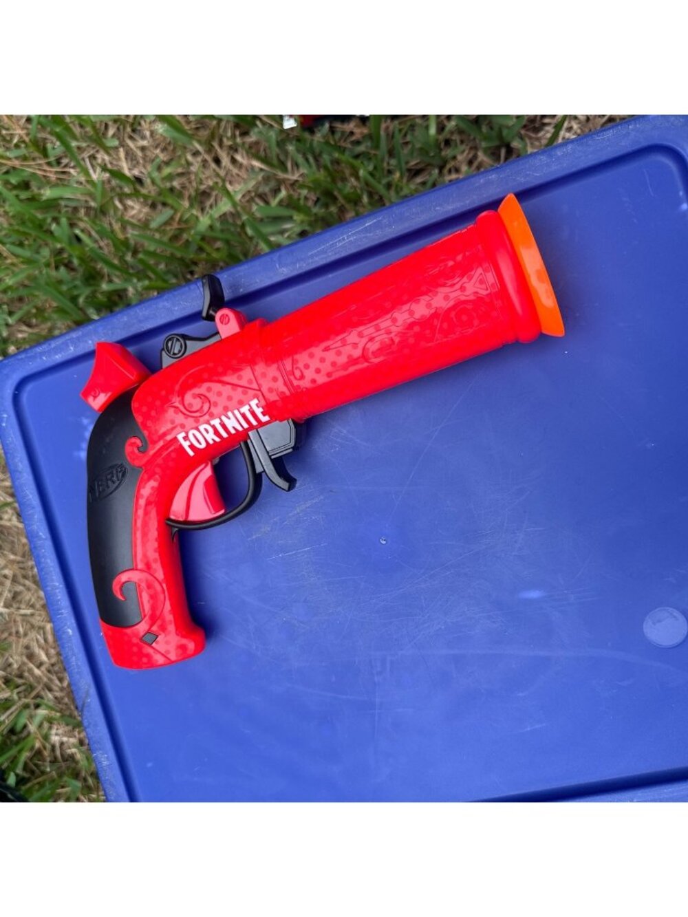 Nerf Fortnite Flint-Knock Flintlock Red Pistol Dart Gun Blaster No Darts
